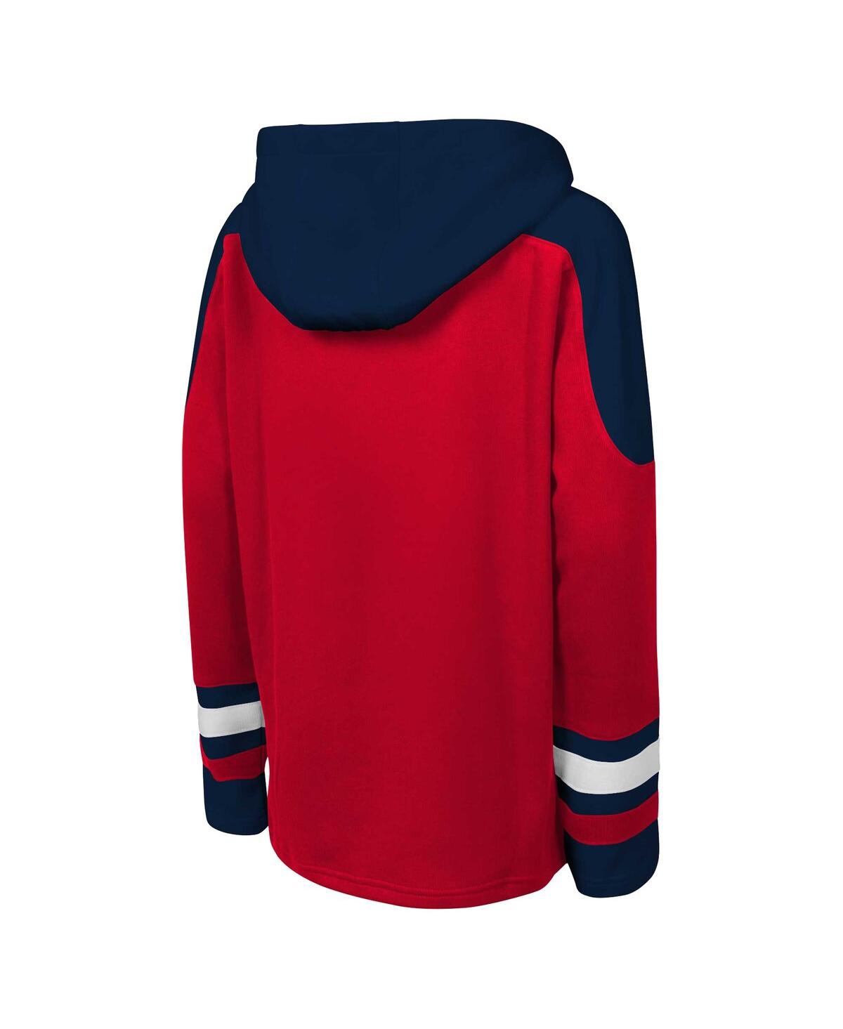Outerstuff Big Boys And Girls Red Washington Capitals Must Have Home V-neck Pullover Hoodie In Red