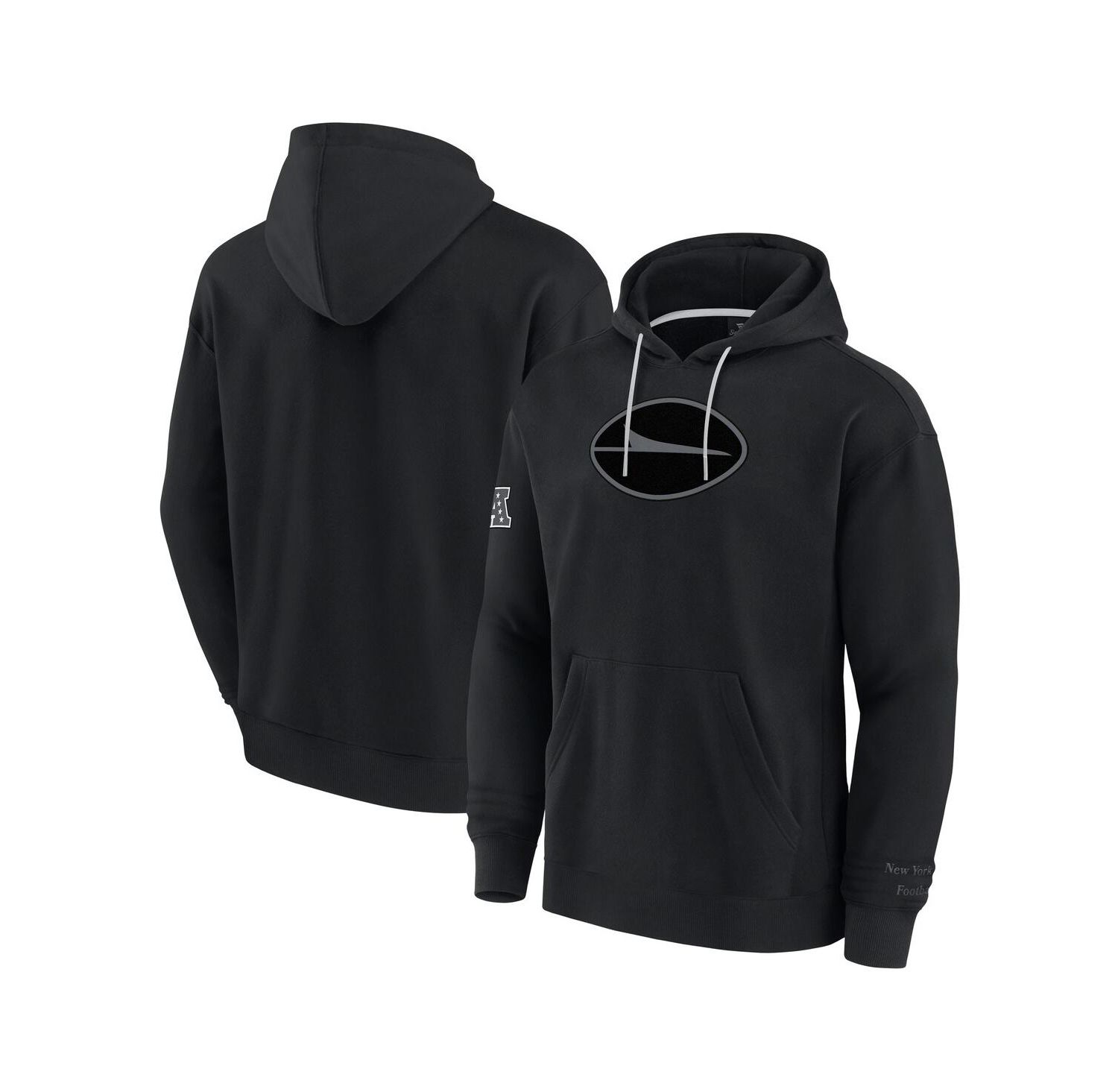 Men's Black New York Jets Elements Pace Fleece Pullover Hoodie