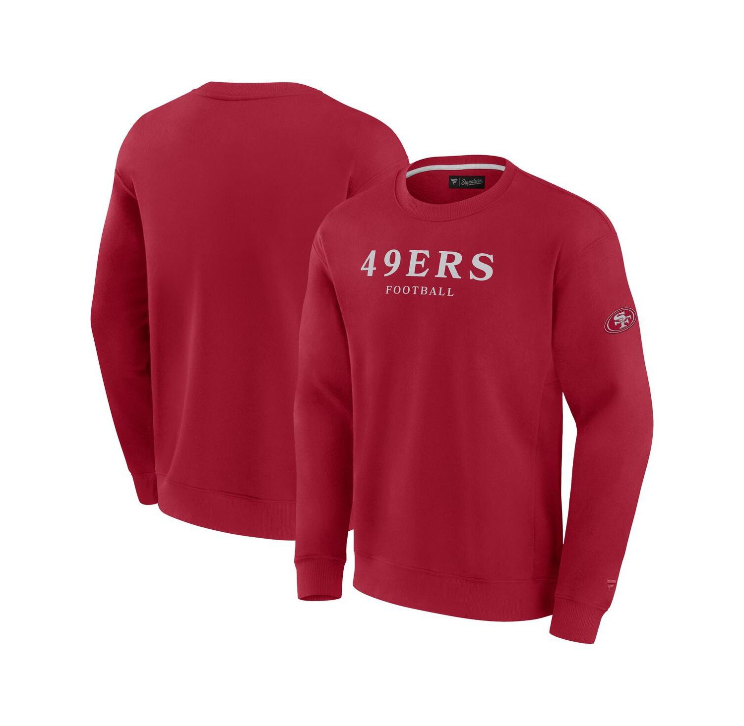 Men's and Women's Scarlet San Francisco 49ers Elements Unlimited Fleece Pullover Sweatshirt