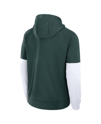 Men's Green Michigan State Spartans Fitness Performance Pullover Hoodie