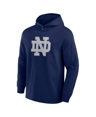 Men's Navy Notre Dame Fighting Irish Blaze Tri-Blend Pullover Hoodie