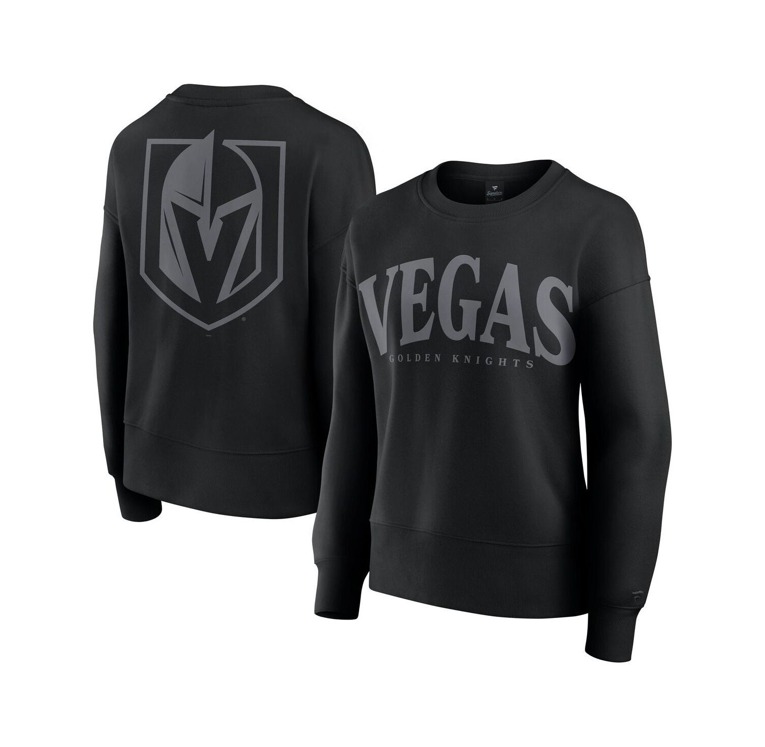 Women's Black Vegas Golden Knights Elements Flow Pullover Sweatshirt