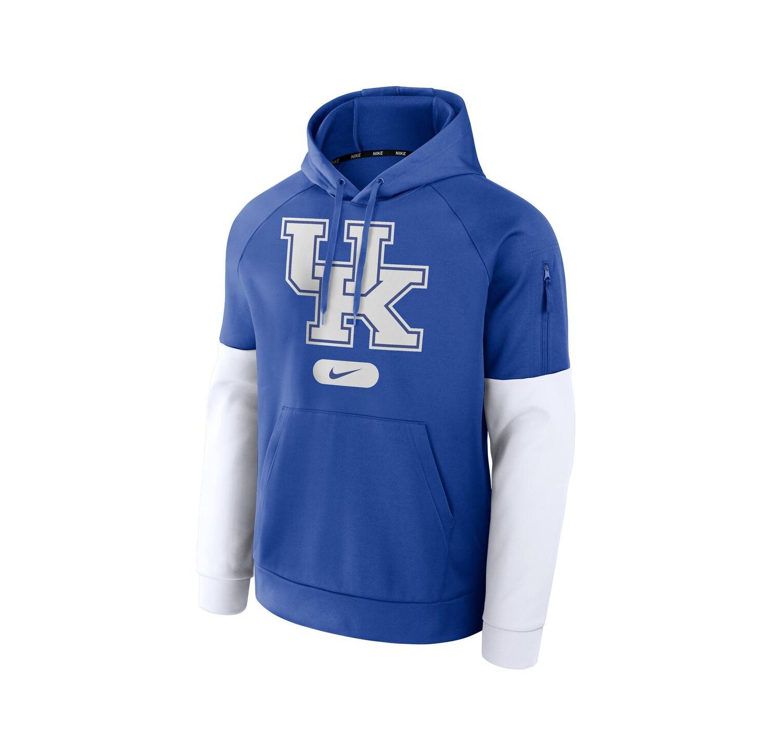 Men's Royal/White Kentucky Wildcats Fitness Performance Pullover Hoodie