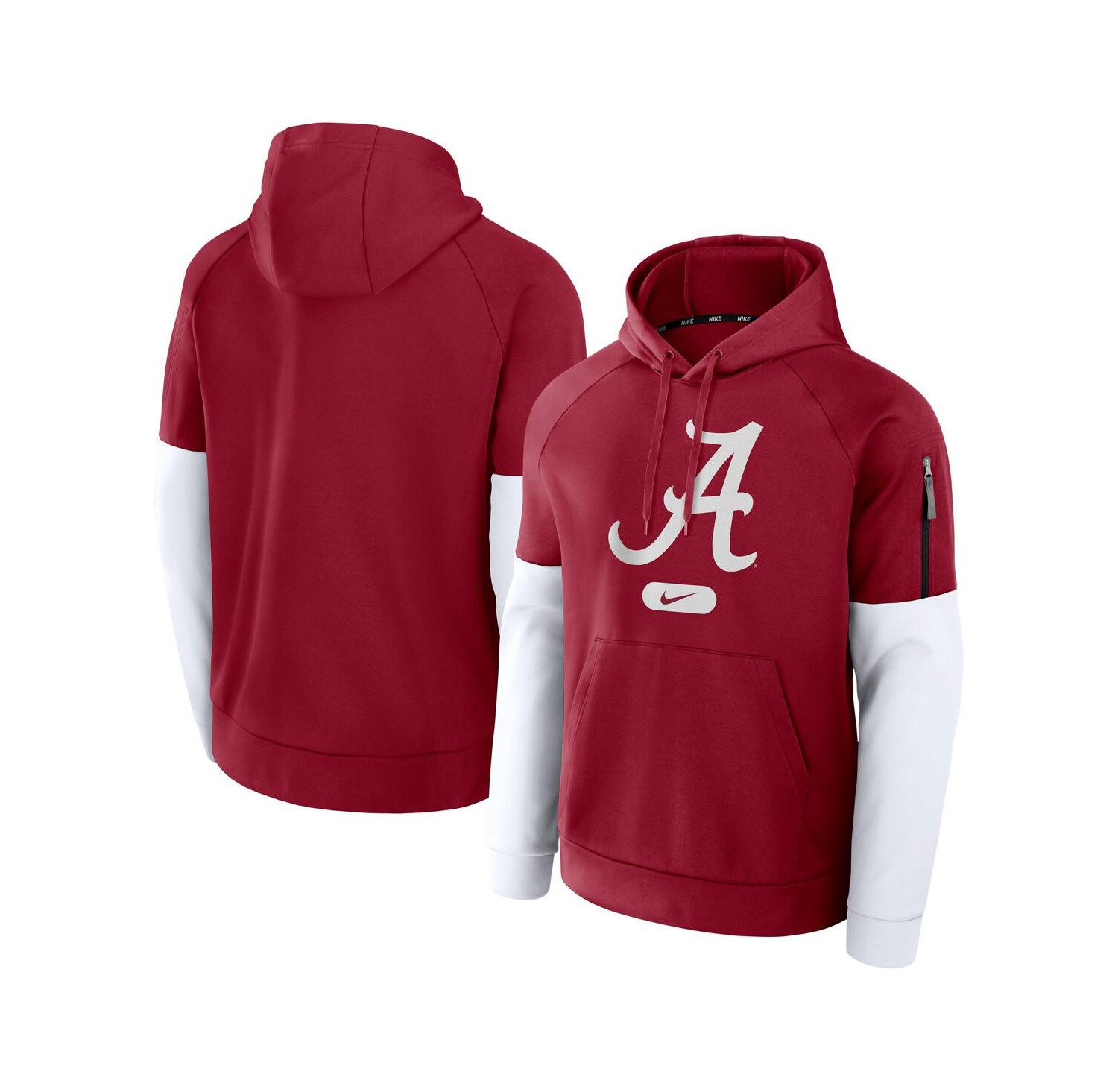 Men's Crimson Alabama Crimson Tide Fitness Performance Pullover Hoodie
