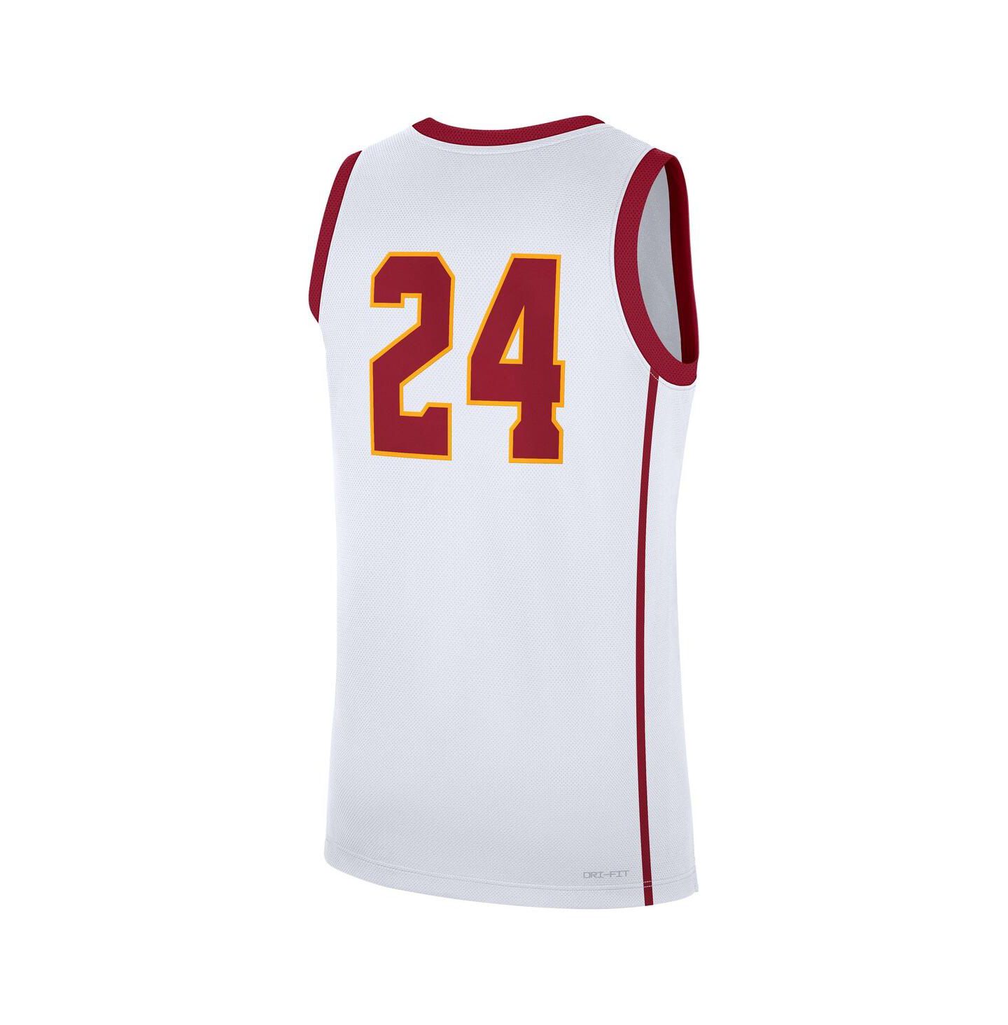 Мужской топ Nike 24 White USC Trojans Home Replica Jersey — фото 3
