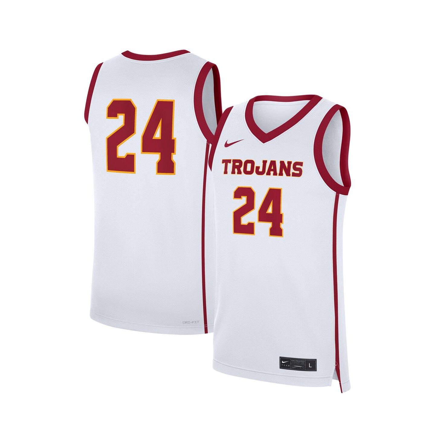 Мужской топ Nike 24 White USC Trojans Home Replica Jersey — фото 1