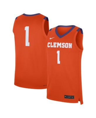 Nike - Men's 1 Orange Clemson Tigers Road Replica Jersey