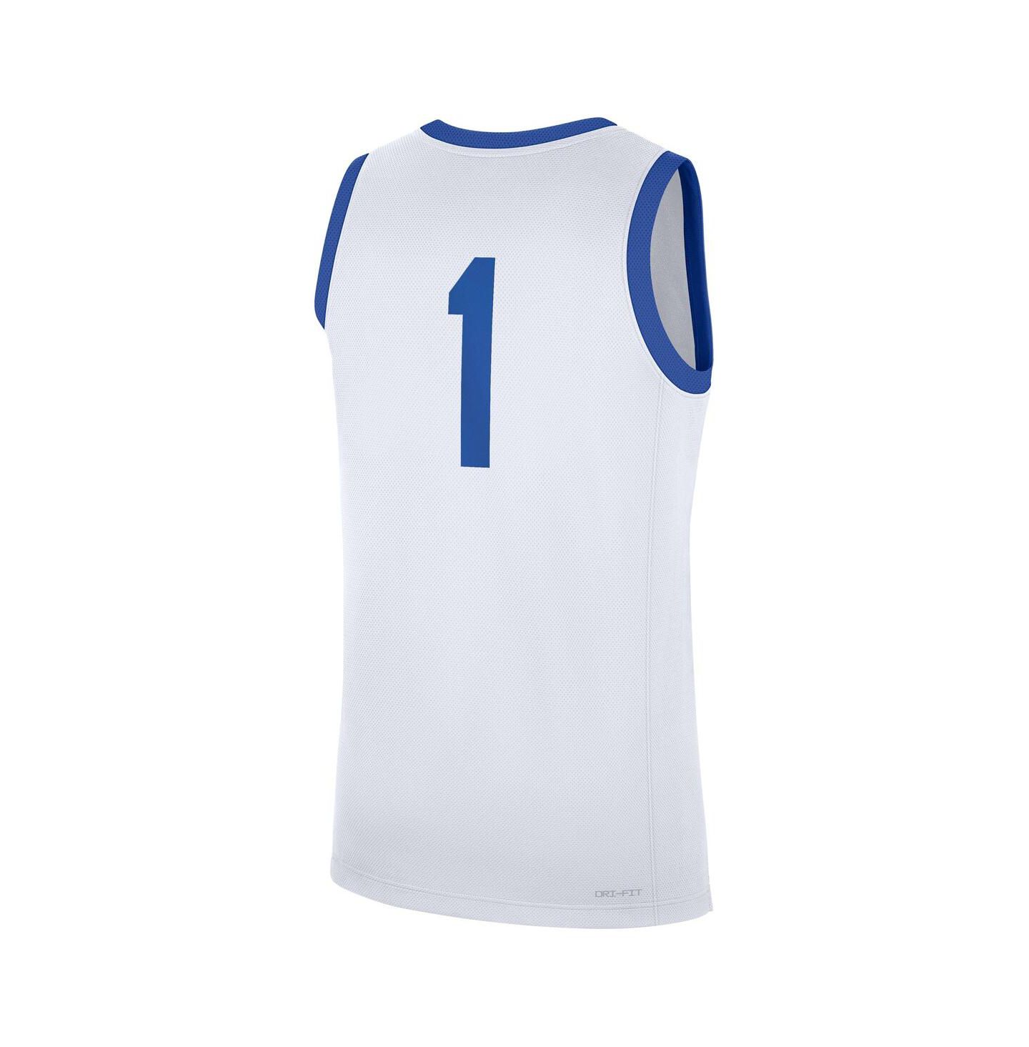 Мужской топ Nike 1 White Kentucky Wildcats Home Replica Jersey — фото 2