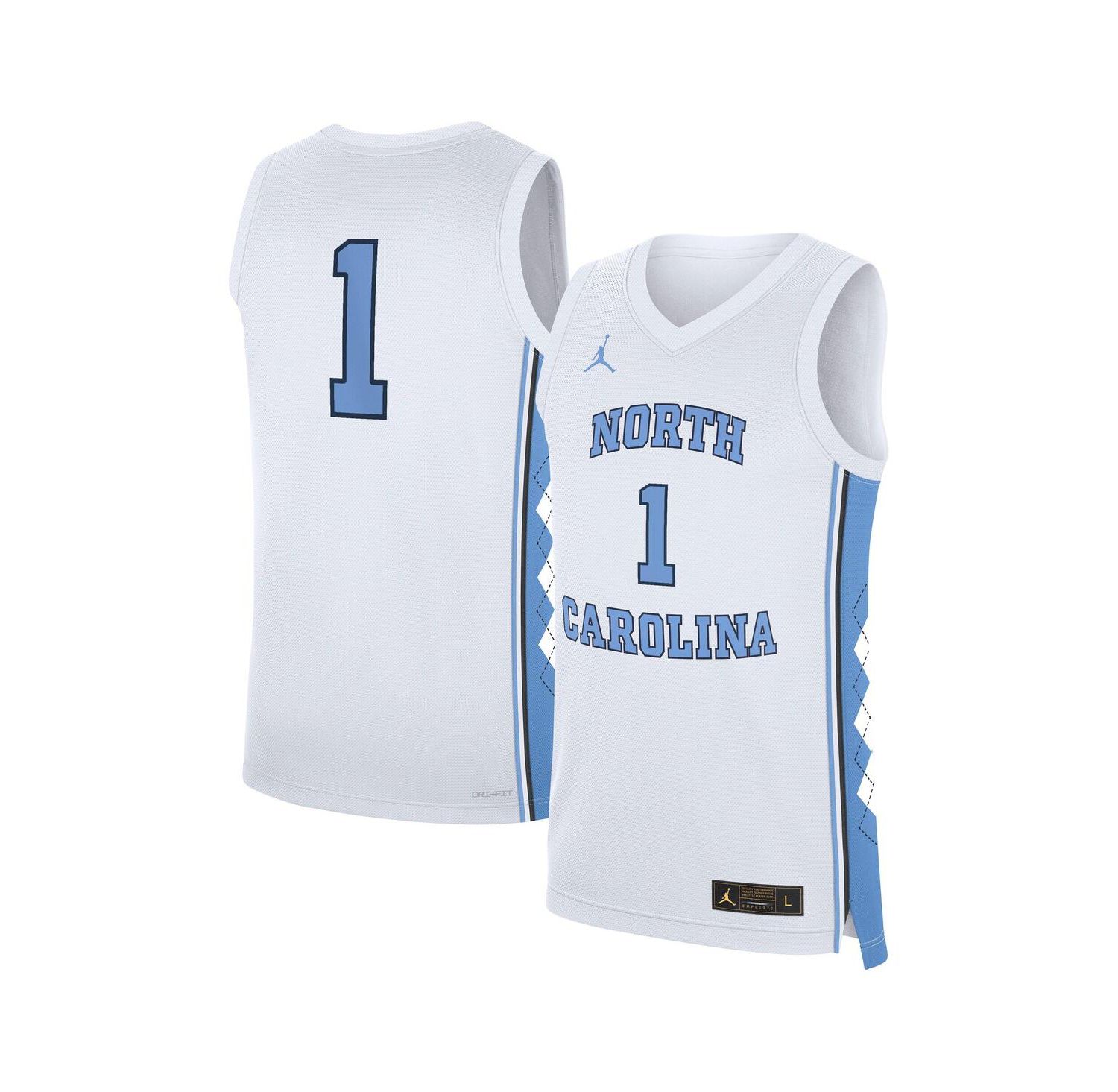 Men's White North Carolina Tar Heels Home Replica Basketball Jersey
