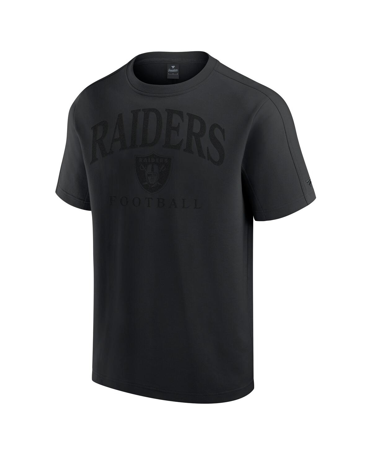 Fanatics Men's And Women's Black Las Vegas Raiders Elements Flex Tri-blend T-shirt In Black