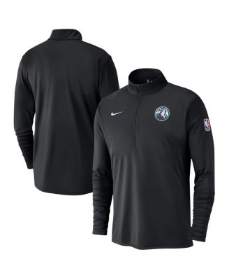 Nike - Men's Black Minnesota Timberwolves 2024/25 City Edition Authentic Coaches Performance Half-Zip Top
