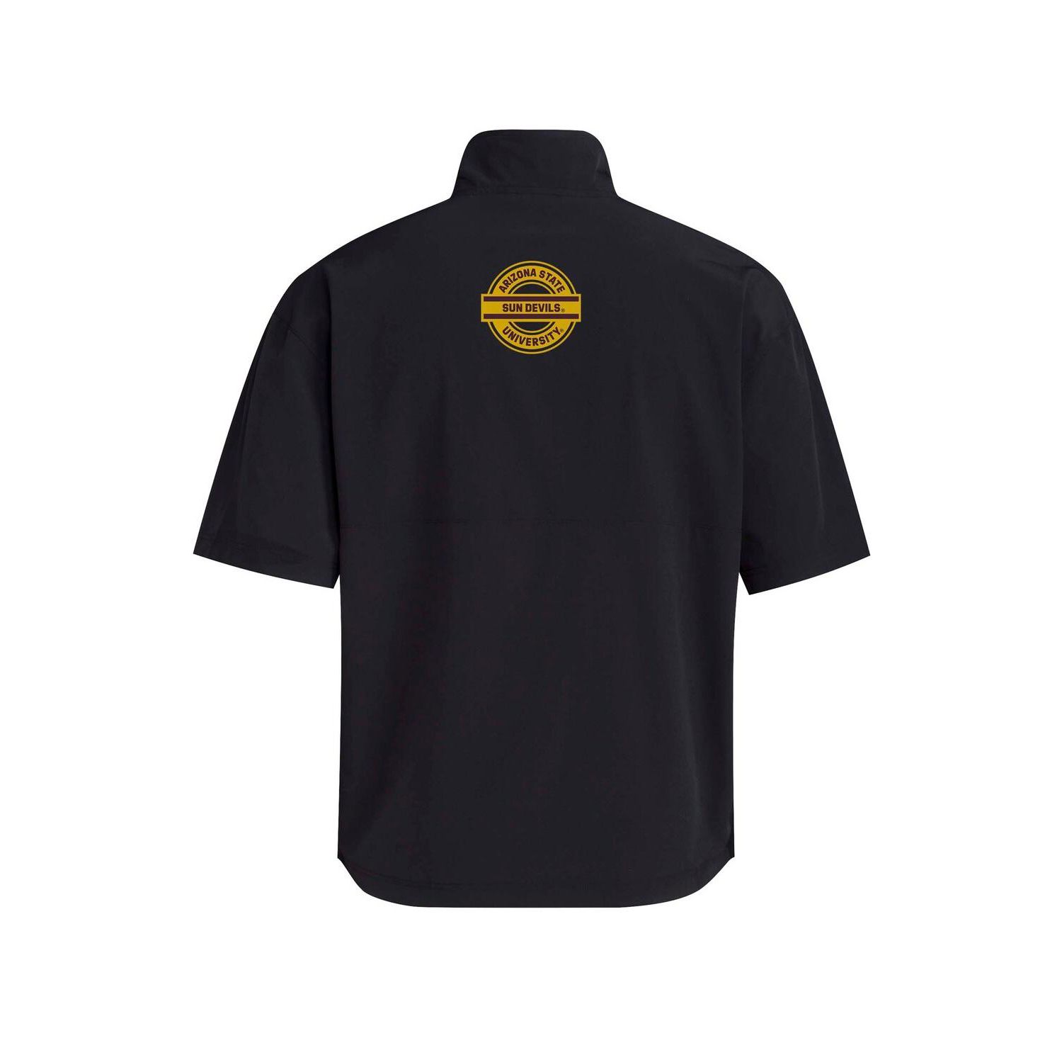 Men's Black Arizona State Sun Devils 2024 Half-Zip Short Sleeve Training Jacket