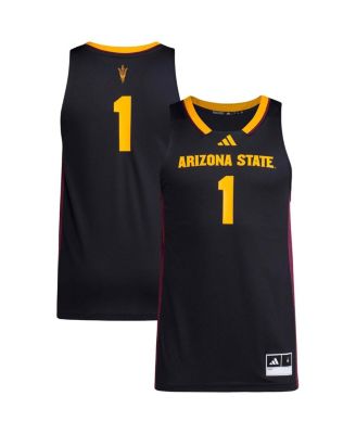 adidas - Men's 1 Black Arizona State Sun Devils Replica Swingman Jersey