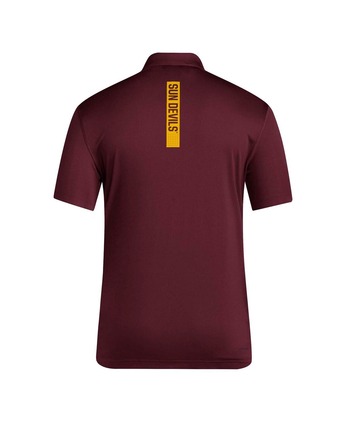 ADIDAS ORIGINALS MEN'S MAROON ARIZONA STATE SUN DEVILS COACHES POLO