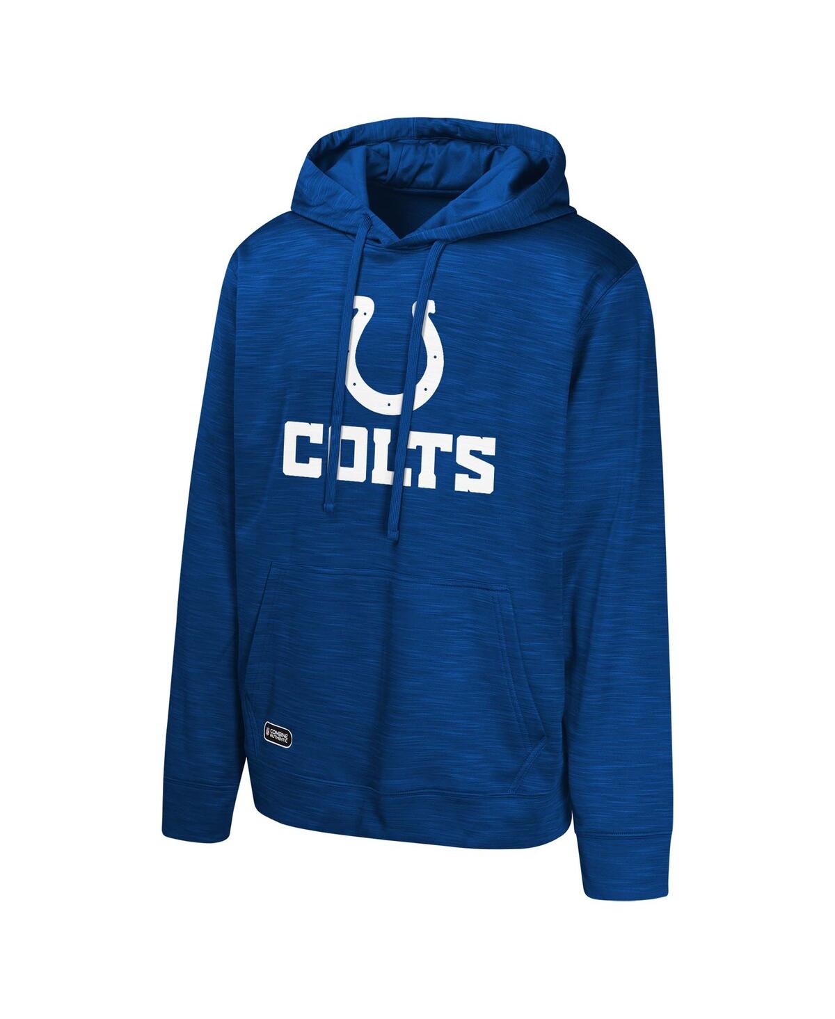 Outerstuff Royal Indianapolis Colts Streak Fleece Pullover Hoodie In Royal