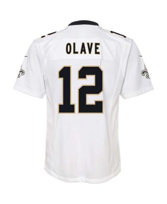 Big Boys and Girls Chris Olave White New Orleans Saints Game Jersey