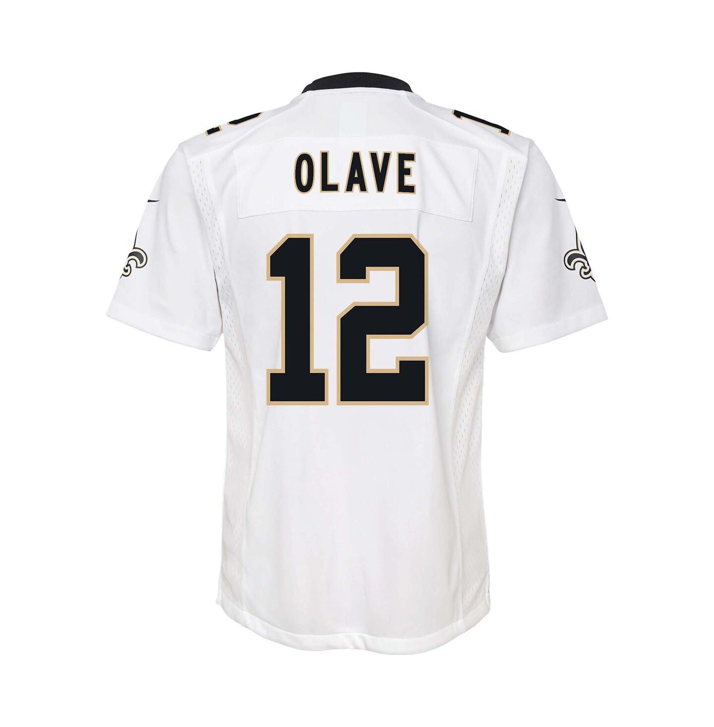 Детская игровая джерси Nike Chris Olave New Orleans Saints, White — фото 3