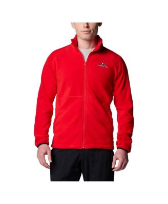 Columbia - Men's Red Georgia Bulldogs Flanker IV Fleece Raglan Full-Zip Jacket