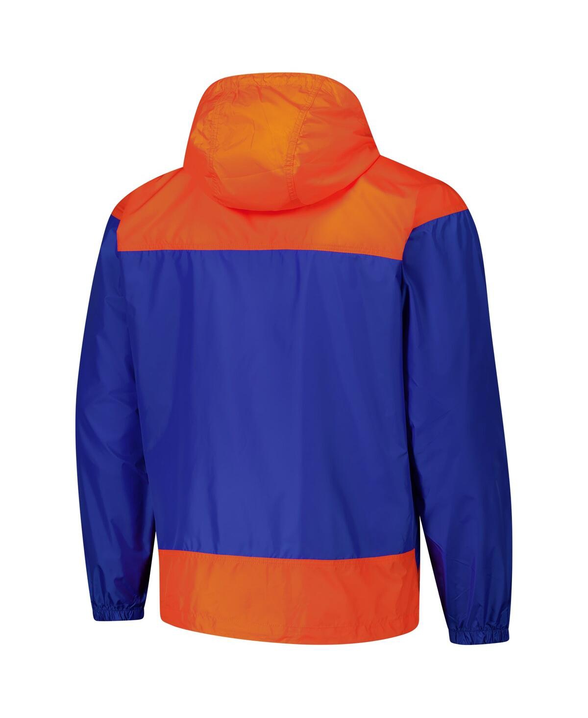COLUMBIA MEN'S ROYAL FLORIDA GATORS FLASH CHALLENGER II OMNI-SHADE FULL-ZIP WINDBREAKER JACKET 
