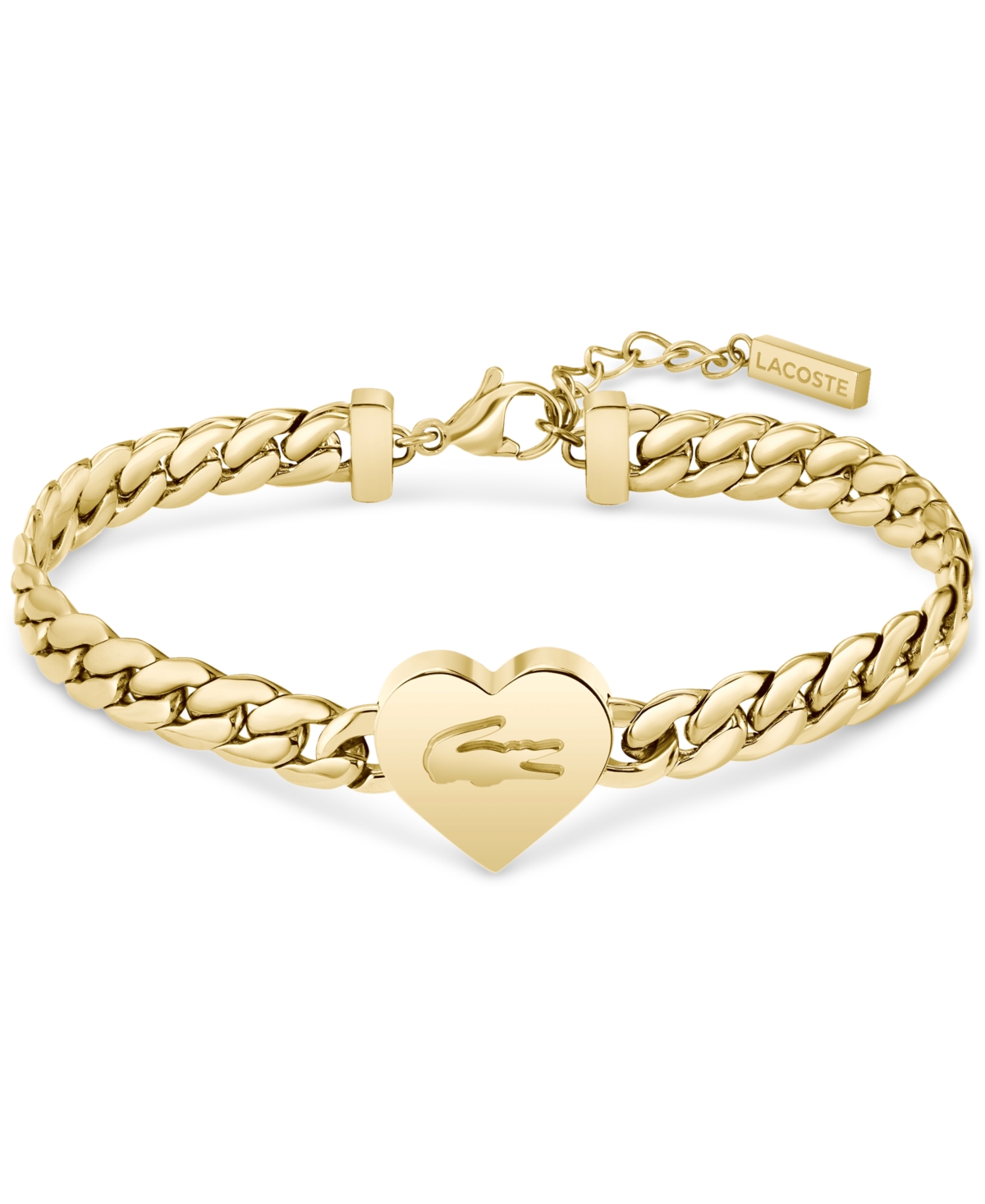 Love My Croc Heart Bracelet - Gold