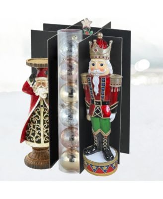 Nutcracker and Figurine Collectible Storage Box - Store up to 9 pc of 16 inch