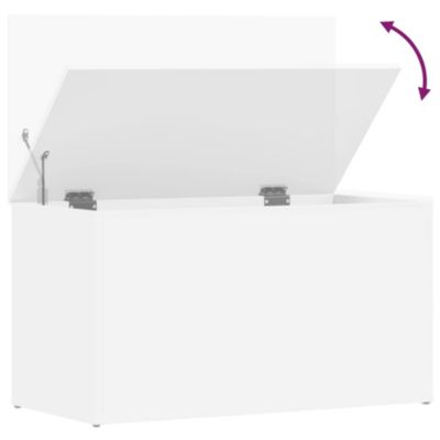 Storage Chest White 33.1&amp;quot;x16.5&amp;quot;x18.1&amp;quot; Engineered Wood