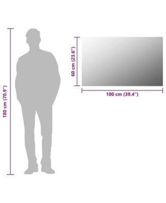 Frameless Mirror 39.4"x23.6" Glass