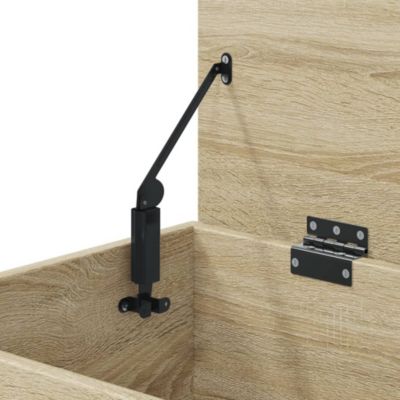 Storage Chest Sonoma Oak 33.1"x16.5"x18.1" Engineered Wood