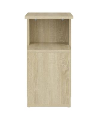 Side Table Sonoma Oak 14.2"x11.8"x22" Engineered Wood