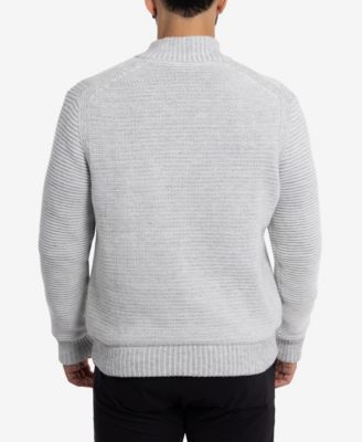 Men's Full-Zip High Neck Sweater Jacket