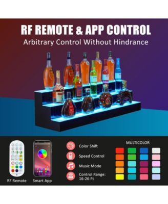 LED Wine Display Rack Acrylic Wine Rack - Remote Control, App-Controlled Display, Home Bar Accessories, Party Wine Display, and Modern Wine Rack