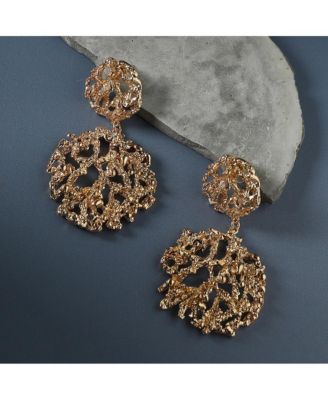 Dewy Dahlia Drop Earrings