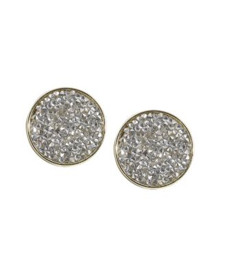 Embellished Cluster Circular Stud Earrings