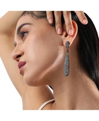 Bling Almond Drop Earrings