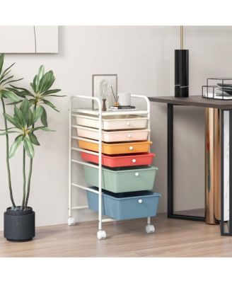 6 Drawer Rolling Storage Cart Scrapbook Paper Office Organizer