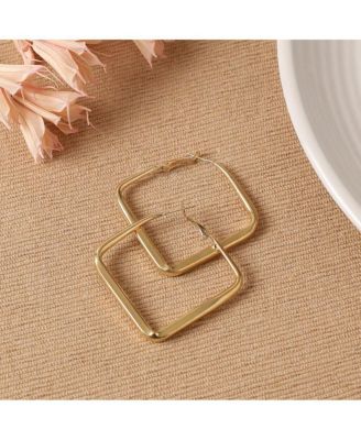 Minimal Diamond Hoop Earrrings