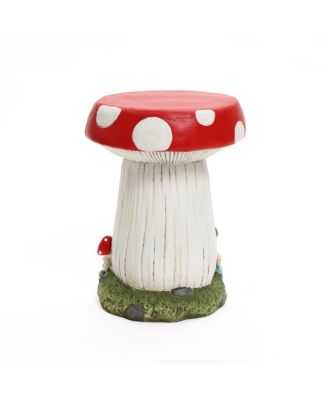 Gnome Mushroom MgO Indoor and Outdoor Sculpture Side Table