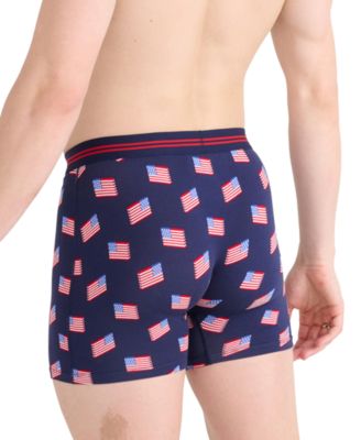 SAXX Men's Ultra Super Soft Relaxed-Fit Moisture-Wicking Printed Boxer Briefs