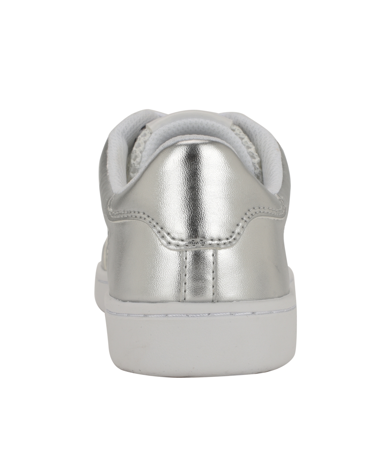 Calvin Klein Women's Heyra Logo Low Profile Sneakers In Silver Metallic