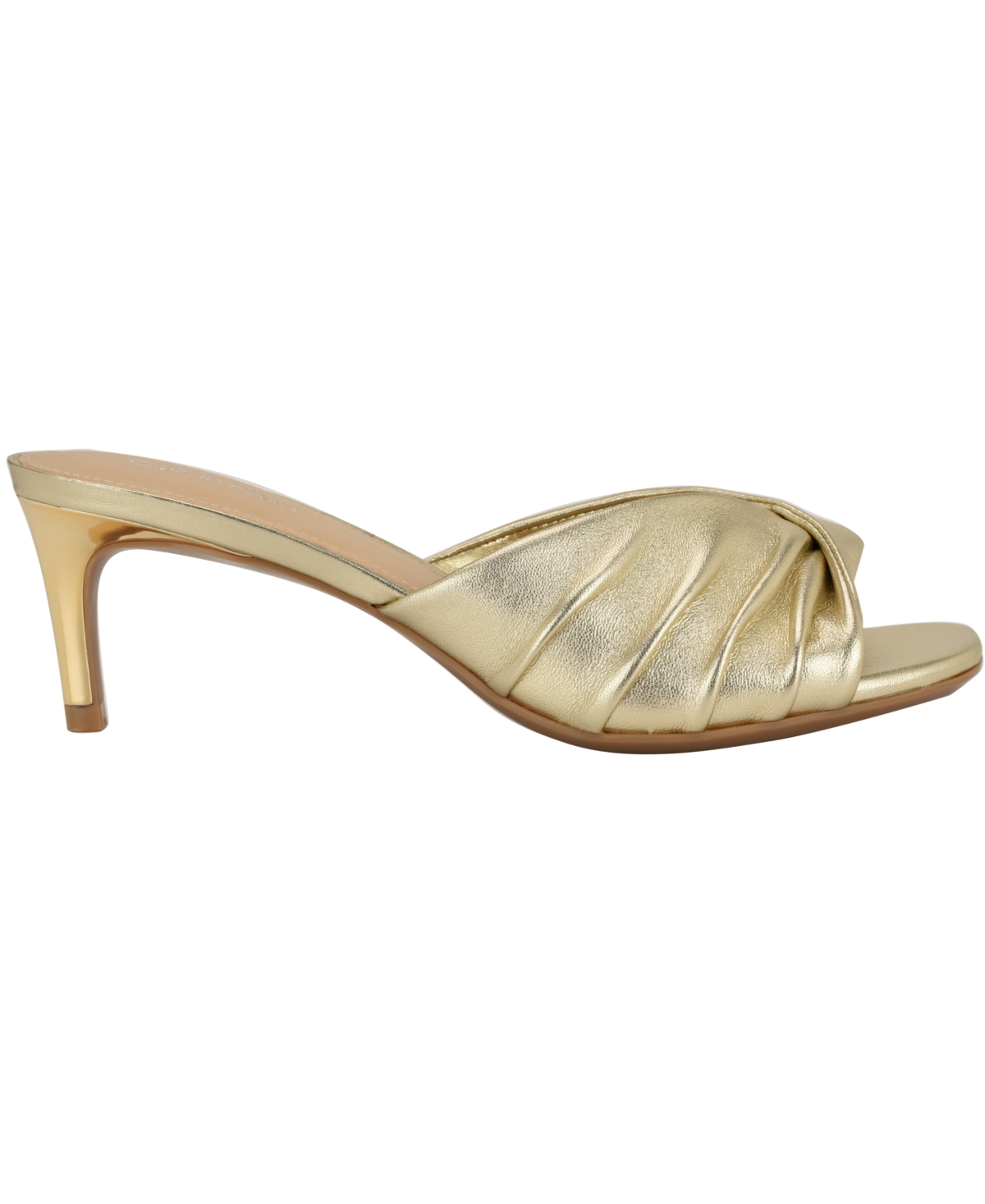Calvin Klein Women's Women's Imeena Heel In Gold Leather