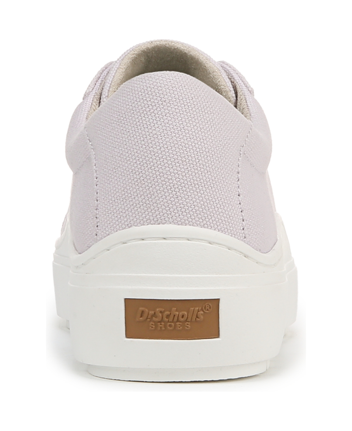 Shop Dr. Scholl's Women's Time Off Lace Up Platform Sneakers In Lavender Tint Canvas