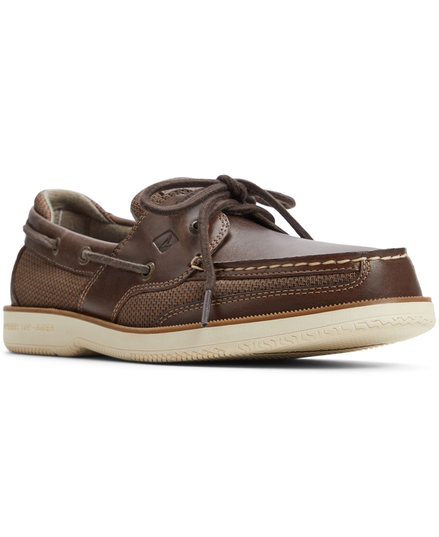 Обувь Sperry Men's Surveyor 2-Eye Boat Shoe, цвет: Тёмный коричневый — фото 1