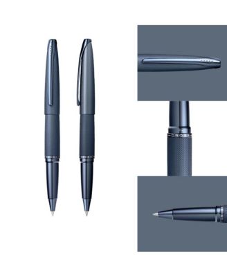 A.T. Cross Dark Blue Etched Selectip Rollerball Pen