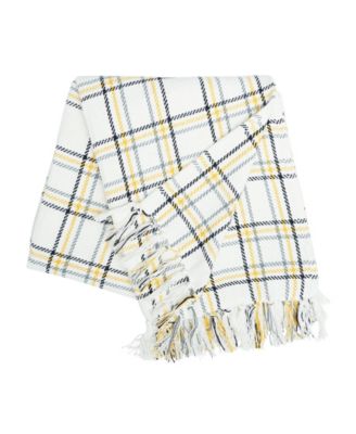 Honey Bee Plaid Throw, 50" x 60"