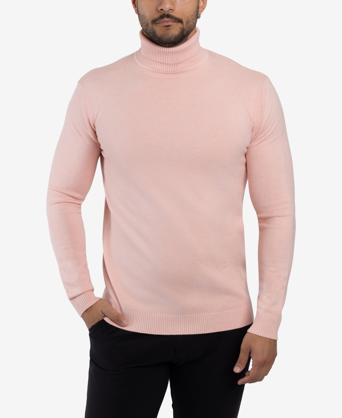 Men's Turtleneck Pull Over Sweater - Ink Blue