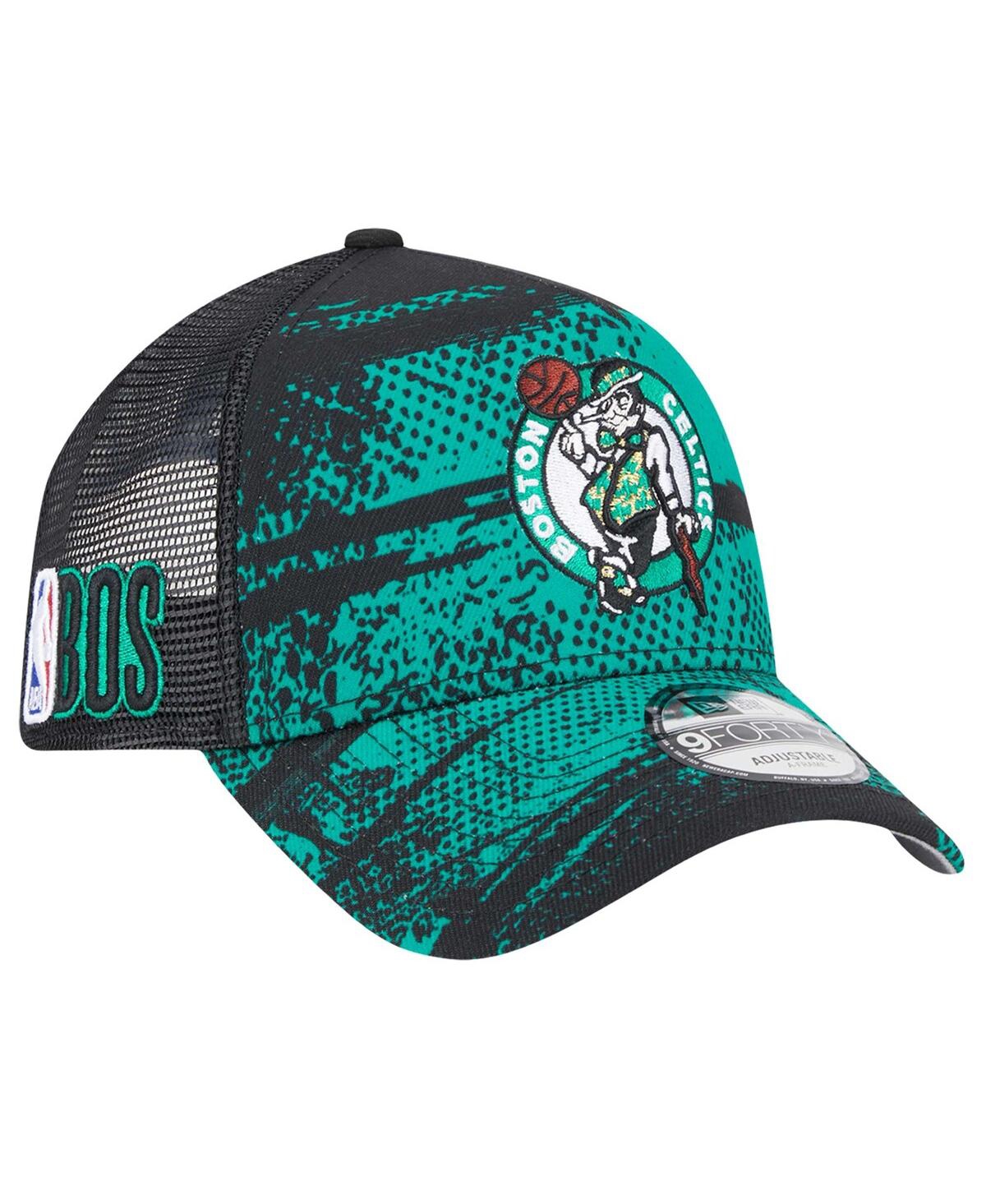 New Era Mens Boston Celtics  Celtics A Frame Otc Nba 24 Tip Off Hat In Black,kelly Green