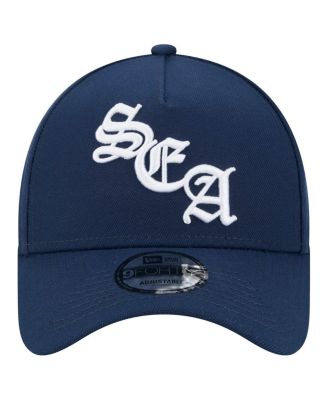 Men's College Navy Seattle Seahawks Mystic 9FORTY A-Frame Adjustable Hat