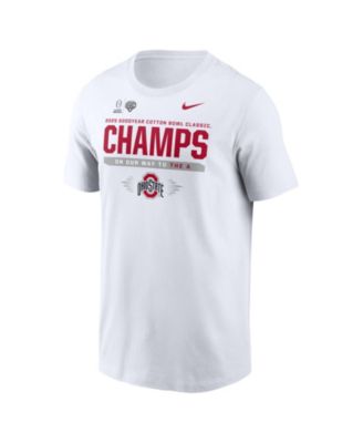 Nike - Men's White Ohio State Buckeyes College Football Playoff 2025 National Championship Bound Locker Room T-Shirt