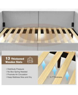 Twin Size Daybed Frame with Sturdy Wooden Slat Support