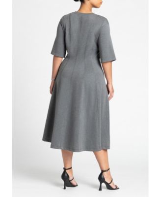 Women's Seam Detail Ponte Work Dress